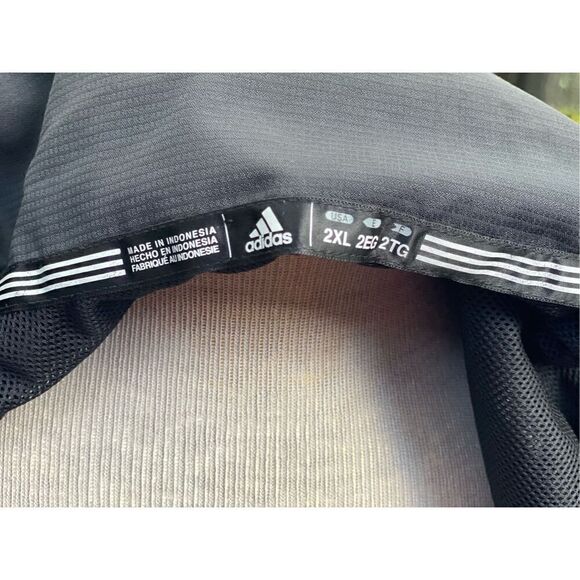 Adidas Men’s Performance All Weather Zip Front Jacket Size XXL Black - Picture 6 of 9